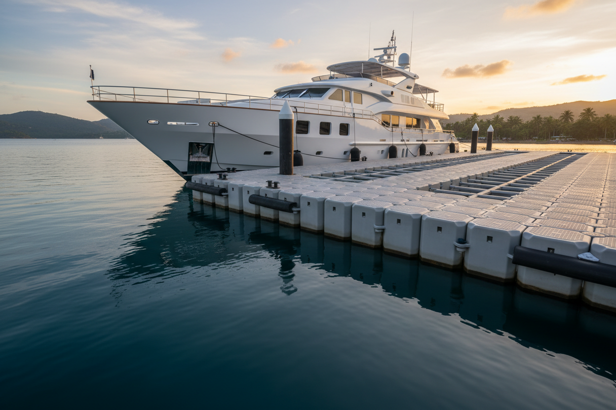 FloatX installed at WA marina pen